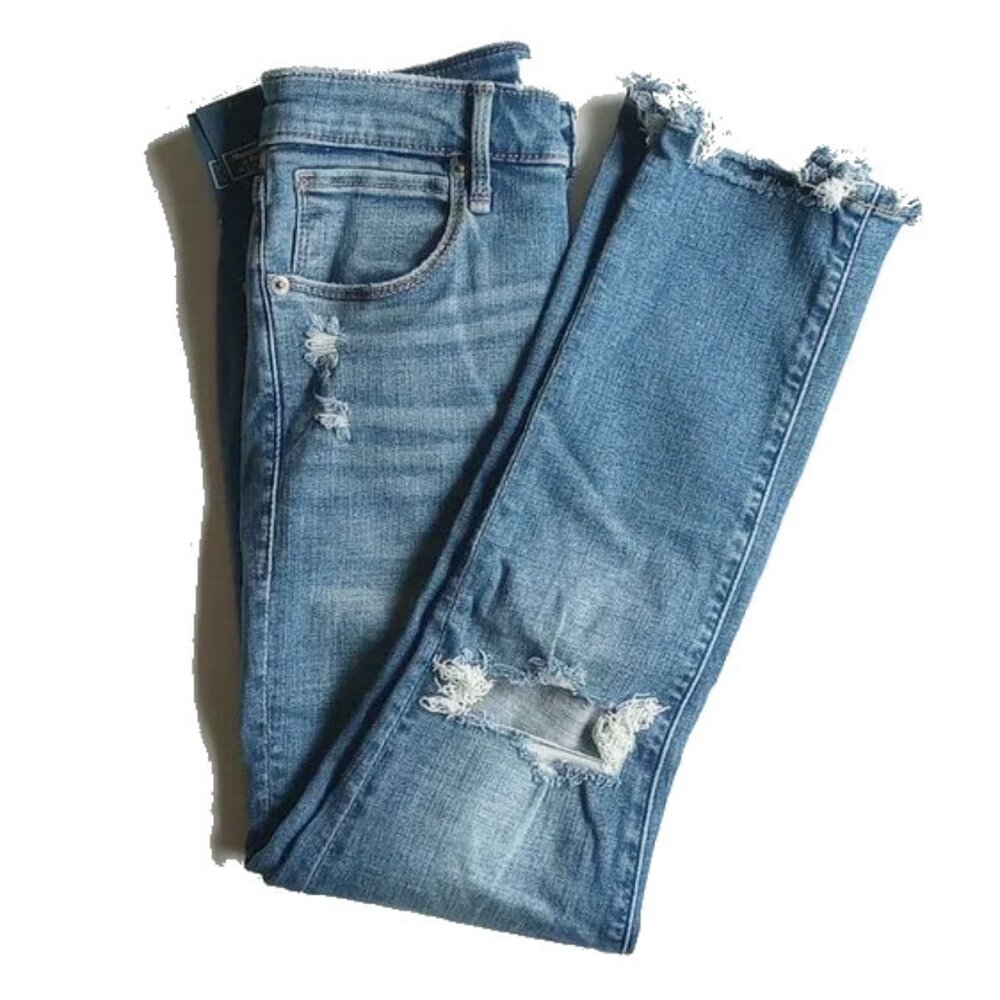 NWT Abercrombie & Fitch Super Skinny Ankle Jeans 25s 0s High Rise Short